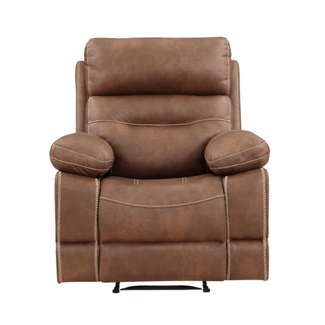 Rudger Chestnut Manual Recliner from Steve Silver - Luna Furniture