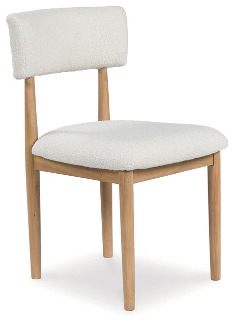 Sawdyn White/Light Brown Dining Chair, Set of 2 - D427-02 - Luna Furniture