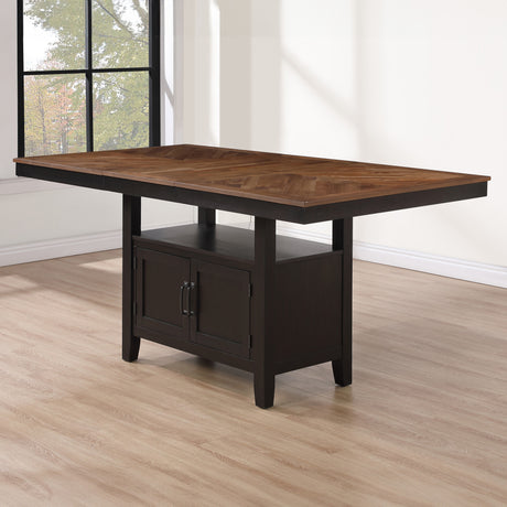 Bermuda 60-80″ Storage Counter Table with 20″ Leaf from Steve Silver - Luna Furniture
