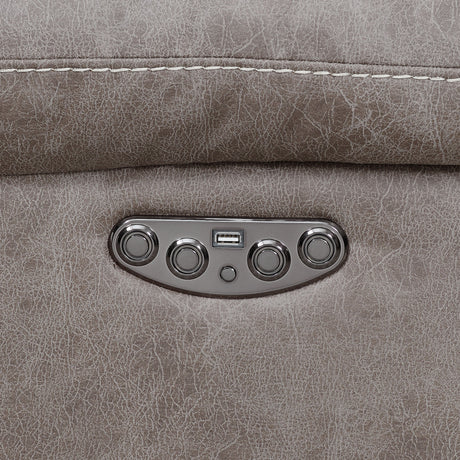 Aria Desert Sand 3-Piece Dual-Power Reclining Sectional from Steve Silver - Luna Furniture
