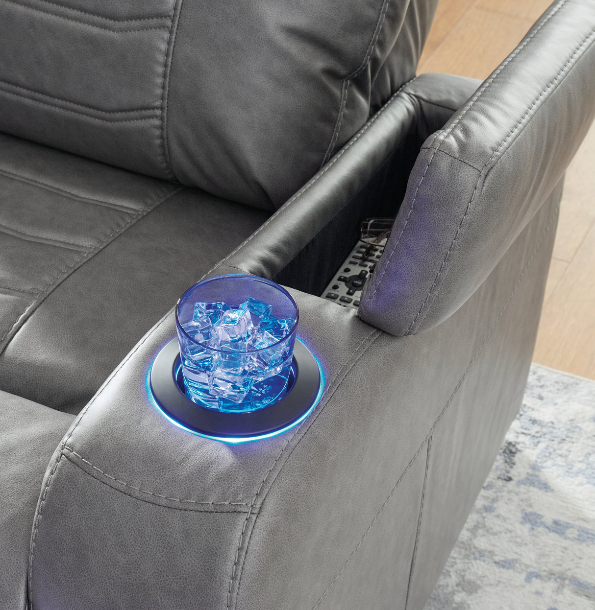 Schooner Rocks Slate Power Recliner from Ashley - Luna Furniture