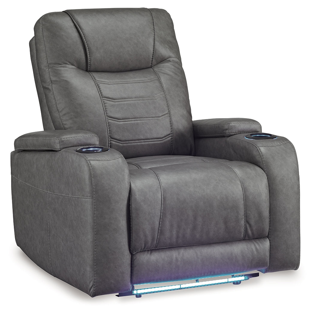 Schooner Rocks Slate Power Recliner from Ashley - Luna Furniture