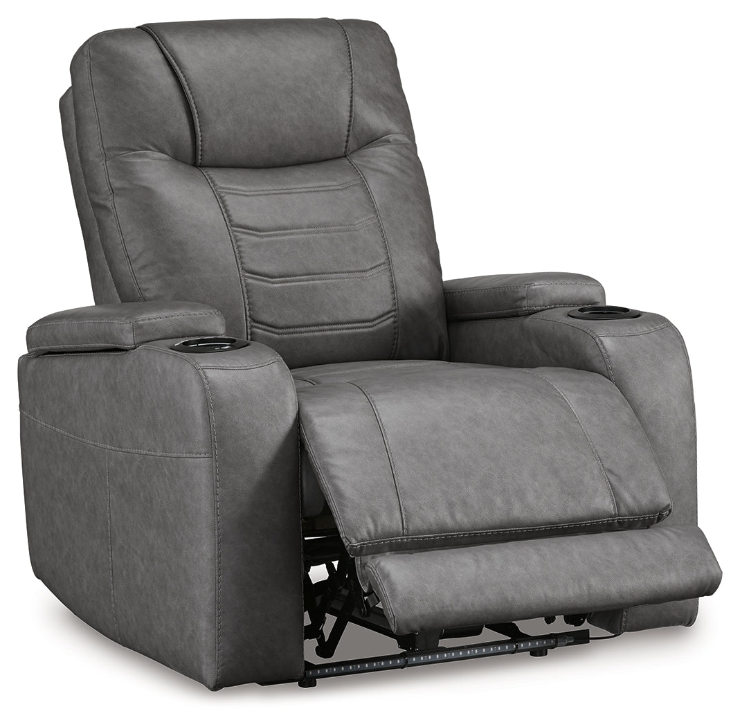Schooner Rocks Slate Power Recliner from Ashley - Luna Furniture