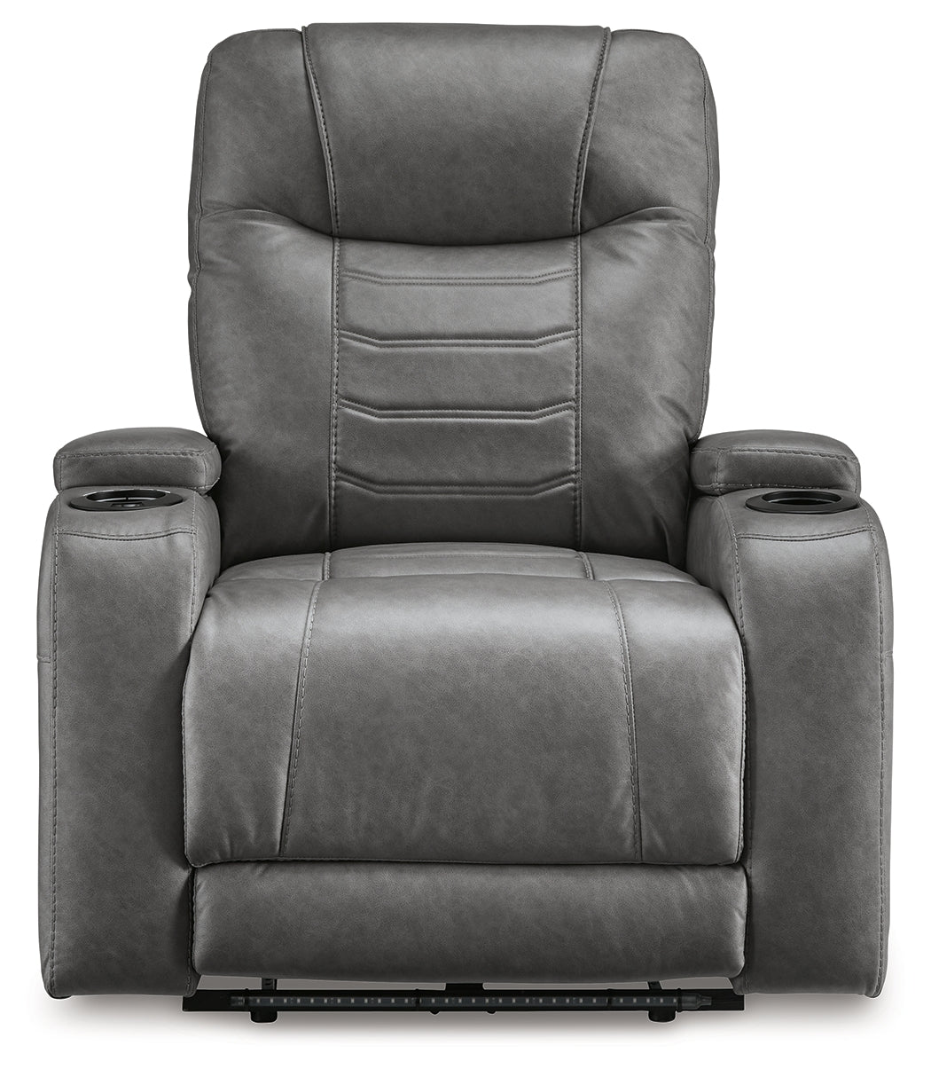 Schooner Rocks Slate Power Recliner from Ashley - Luna Furniture