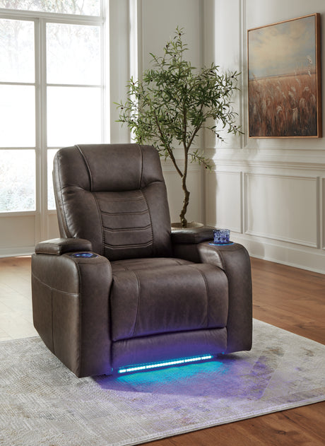 Schooner Rocks Umber Power Recliner from Ashley - Luna Furniture