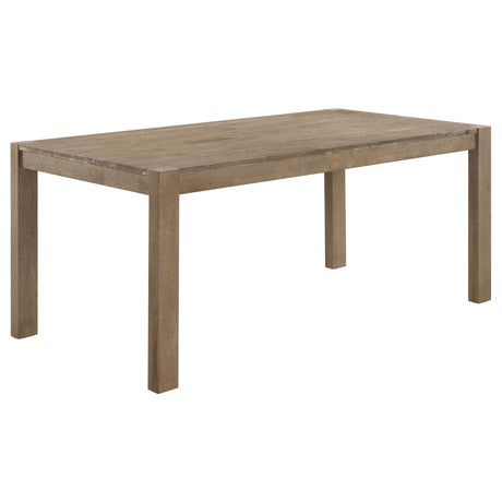 Scottsdale Rectangular Solid Wood Dining Table Brown Washed - 109181