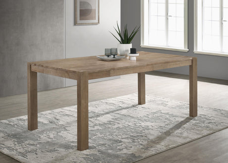 Scottsdale Rectangular Solid Wood Dining Table Brown Washed - 109181