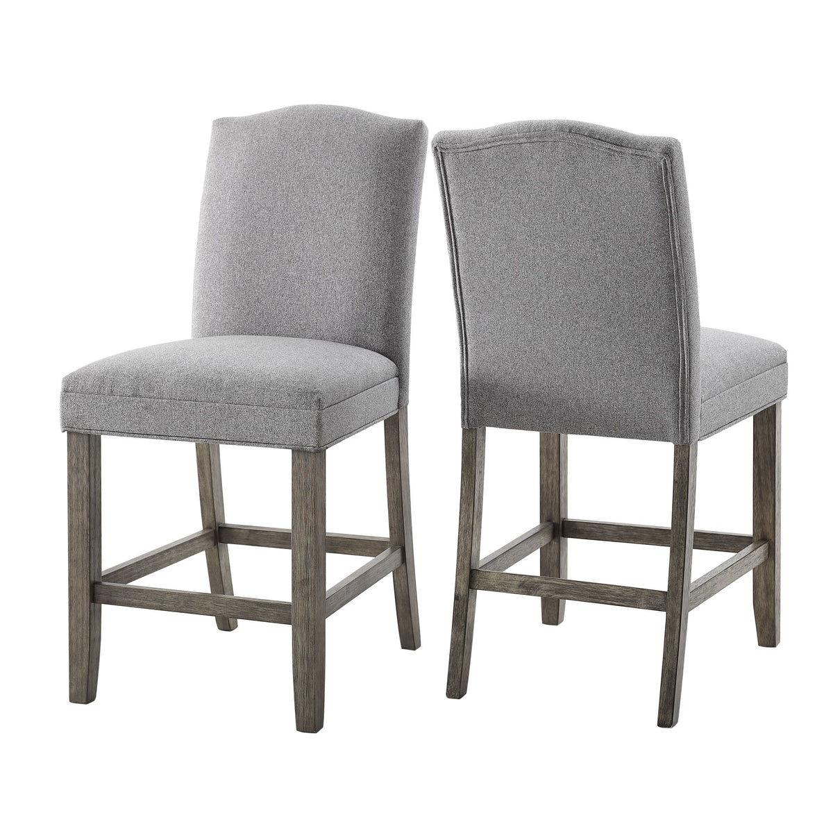 Grayson Gray/White Counter Height Set with Bench from Steve Silver - Luna Furniture