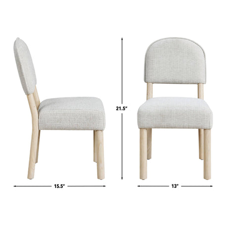 Gabby Washed Oak Soft Fabric Kids Side Chair, Set of 2 from Steve Silver - Luna Furniture
