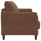 Selma Rust Velvet Crescent Arm Sofa from Coaster - Luna Furniture