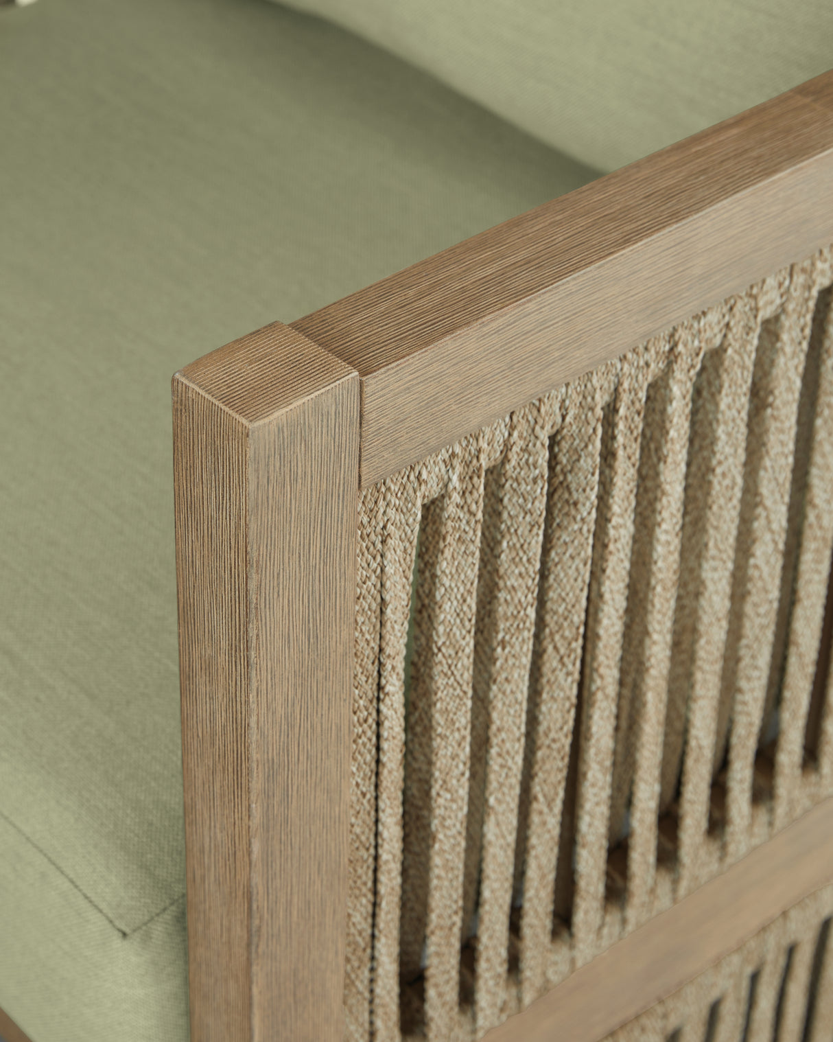 Serena Shores Outdoor Sofa and 2 Chairs with Coffee Table in Beige/Green from Ashley - Luna Furniture