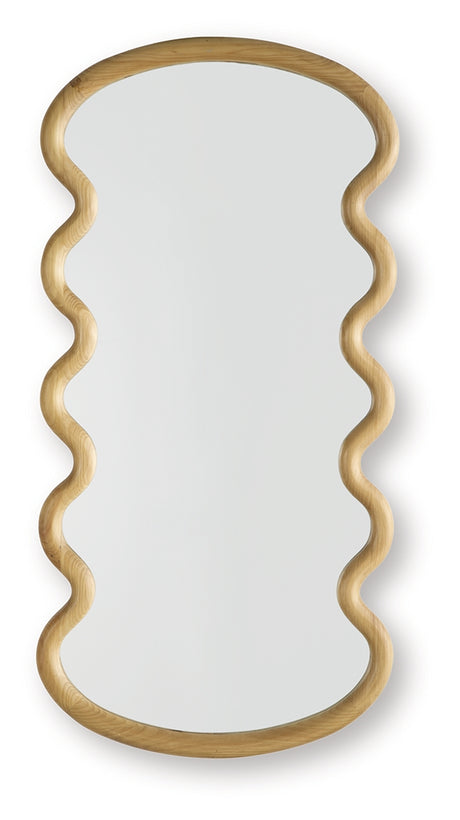 Serendis Brown Accent Mirror from Ashley - Luna Furniture