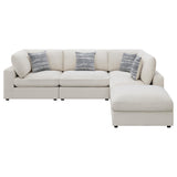 Serene Beige 5-Piece Upholstered Modular Sectional with Ottoman from Coaster - Luna Furniture