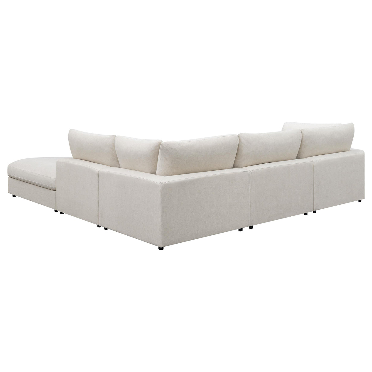 Serene Beige 5-Piece Upholstered Modular Sectional with Ottoman from Coaster - Luna Furniture
