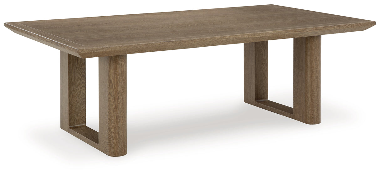 Serene Bay Dark Brown Outdoor Coffee Table from Ashley - Luna Furniture