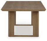 Serene Bay Dark Brown Outdoor Dining Table from Ashley - Luna Furniture
