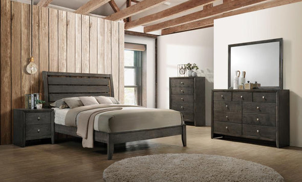 Serenity Mod Gray Panel Youth Bedroom Set