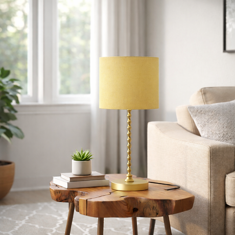 Sereno Table Lamp Ochre and Gold from Ashcroft Furniture - Luna Furniture