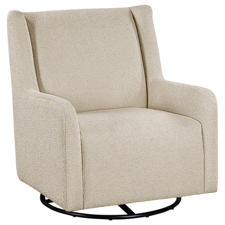 Serra Sandy Beige Boucle Swivel Glider Recliner from Coaster - Luna Furniture