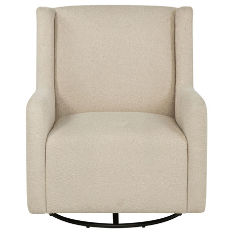 Serra Sandy Beige Boucle Swivel Glider Recliner from Coaster - Luna Furniture