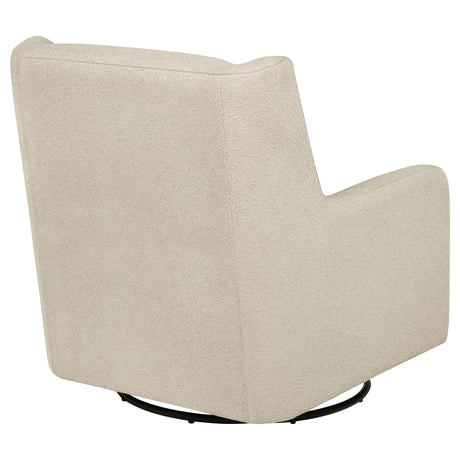 Serra Sandy Beige Boucle Swivel Glider Recliner from Coaster - Luna Furniture