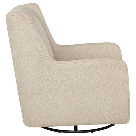 Serra Sandy Beige Boucle Swivel Glider Recliner from Coaster - Luna Furniture