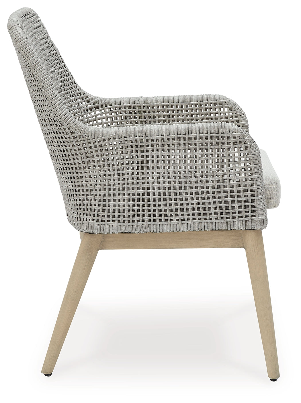 Seton Creek 2 Outdoor Chairs with End Table in Gray from Ashley - Luna Furniture