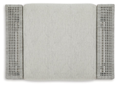 Seton Creek Outdoor Lounge Chair and Ottoman in Gray from Ashley - Luna Furniture