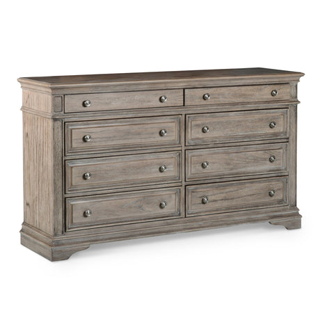 Highland Park Tan 4-Piece Queen Set(Q Bed/NS/Dresser/Mir) from Steve Silver - Luna Furniture