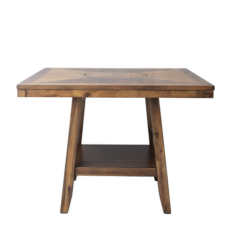 Ellini Brown 5-Piece Counter Height Set from Homelegance - Luna Furniture
