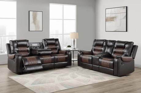 Hart Two-Tone 2-Piece Reclining Set from Homelegance - Luna Furniture