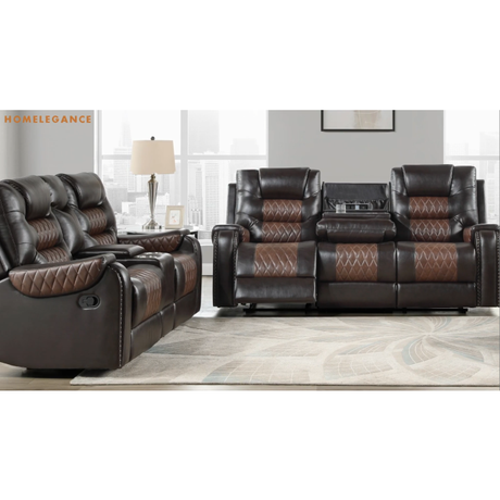 Hart Two-Tone 3-Piece Reclining Set from Homelegance - Luna Furniture