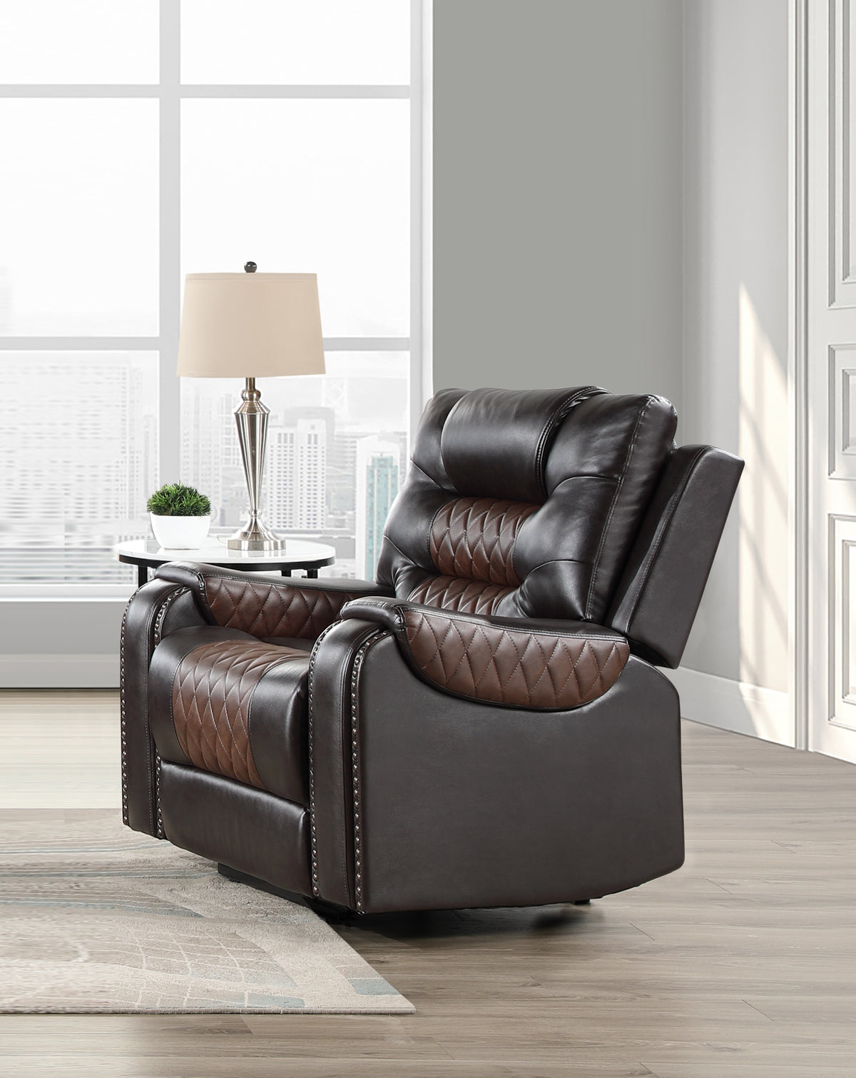 Hart Two-Tone 3-Piece Reclining Set from Homelegance - Luna Furniture
