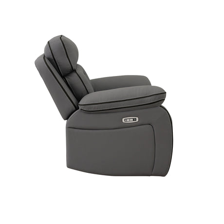 Pelin Gray Power Recliner from Homelegance - Luna Furniture