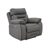 Pelin Gray Power Recliner from Homelegance - Luna Furniture