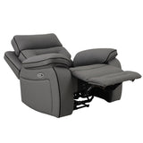 Pelin Gray Power Recliner from Homelegance - Luna Furniture