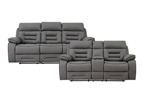 Pelin Gray Power Reclining Sofa & Loveseat from Homelegance - Luna Furniture