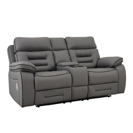 Pelin Gray Power Reclining Sofa & Loveseat from Homelegance - Luna Furniture