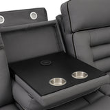 Pelin Gray Power Reclining Sofa & Loveseat from Homelegance - Luna Furniture