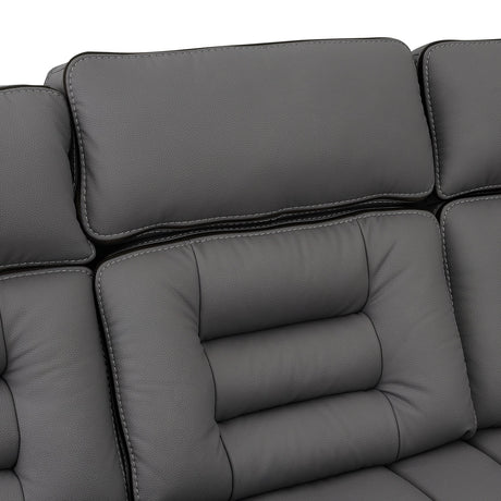 Pelin Gray Power Reclining Sofa & Loveseat from Homelegance - Luna Furniture