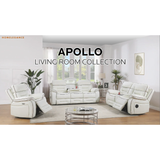 Pelin White Power Reclining Sofa & Loveseat from Homelegance - Luna Furniture