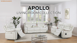 Pelin White Power Reclining Living Room Set from Homelegance - Luna Furniture