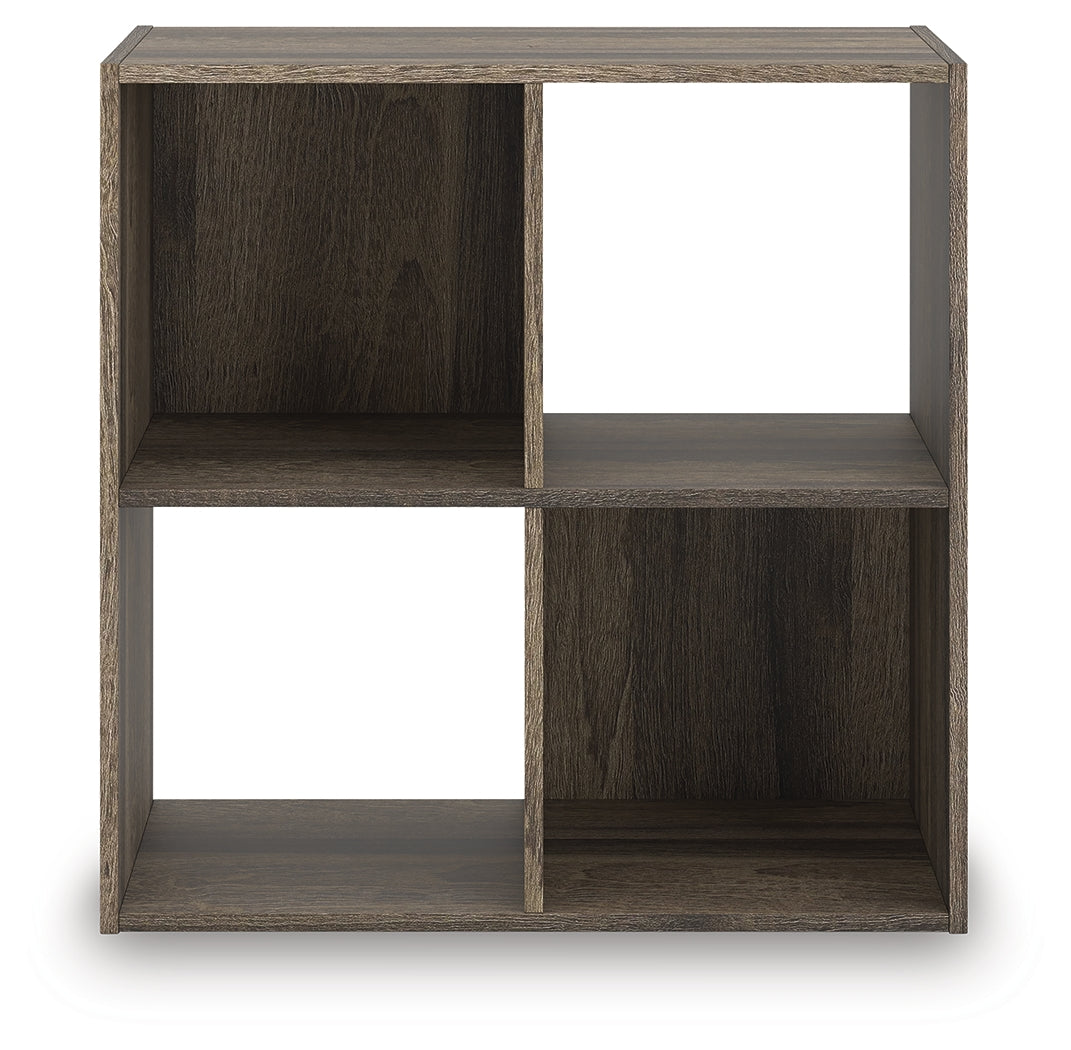 Shallifer Brown Four Cube Organizer from Ashley - Luna Furniture