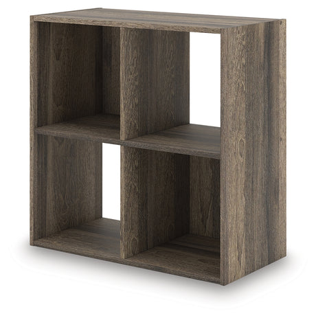 Shallifer Brown Four Cube Organizer from Ashley - Luna Furniture