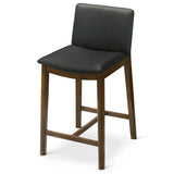 Shannon Black Vegan Leather Counter Height Chair from Ashcroft Furniture - Luna Furniture