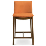 Shannon Counter Chair In Burnt Orange Velvet from Midinmod - Luna Furniture