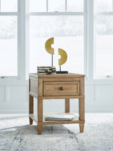 Sharlance Light Brown End Table from Ashley - Luna Furniture