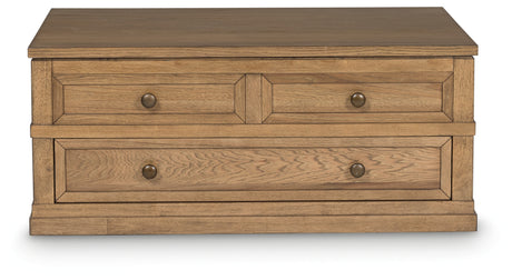 Sharlance Light Brown Lift-Top Coffee Table from Ashley - Luna Furniture