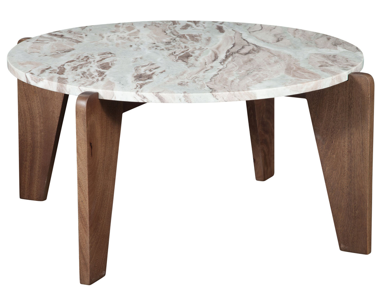 Shavon Toronto Brown 3-Piece Solid Marble Table Set from Steve Silver - Luna Furniture