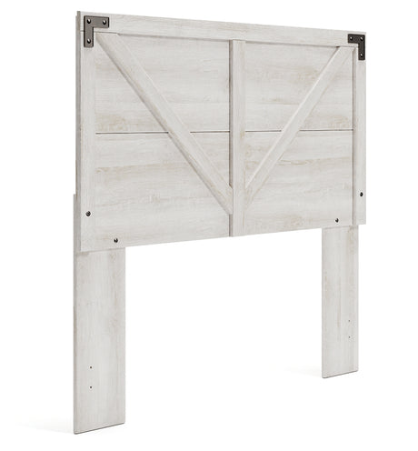 Shawburn Full Panel Headboard Bed with Dresser in Whitewash from Ashley - Luna Furniture